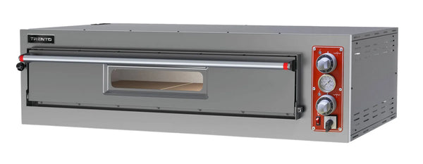 Omcan  PE-IT-0019-S Trento Entry Max Series 39″ Single Chamber Pizza Oven with 27.6″ Chamber – 230 V, 3 Ph, 5.6 kW - Continental Restaurant Equipment