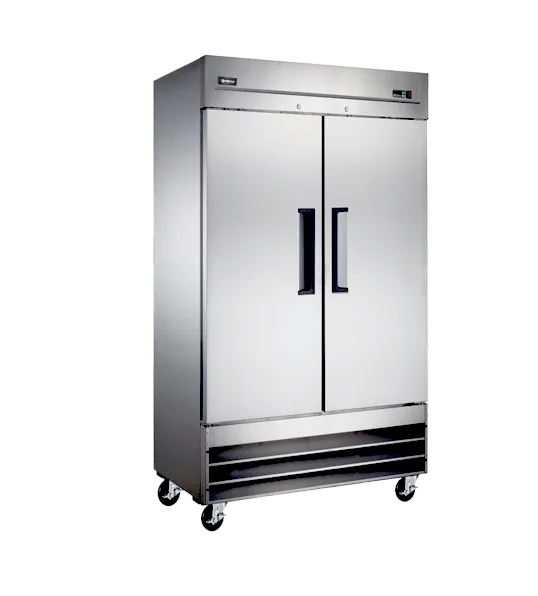 Omcan  RE-CN-0035-HC 40” Stainless Steel Reach In Refrigerator, 2 Doors,  26.5 cu.ft. (750 ml) - 115V/60/1