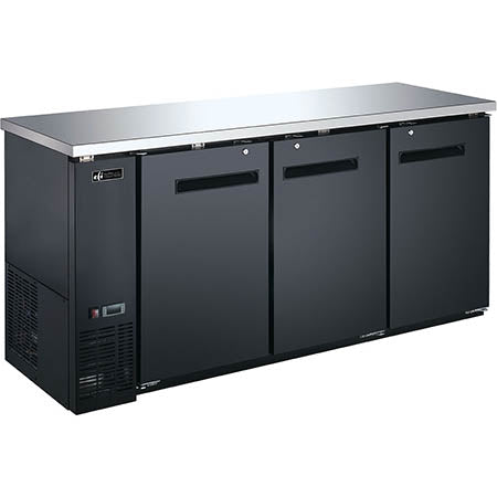 EFI CBBDR3-72CC Back Bar Solid Door Cooler 72 Inch Length - Continental Restaurant Equipment