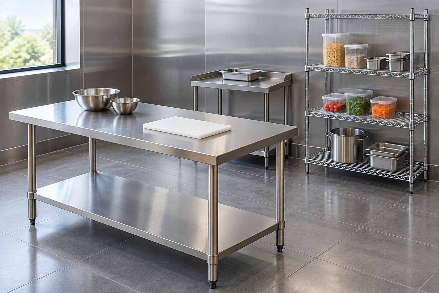 Stainless worktable equipment
