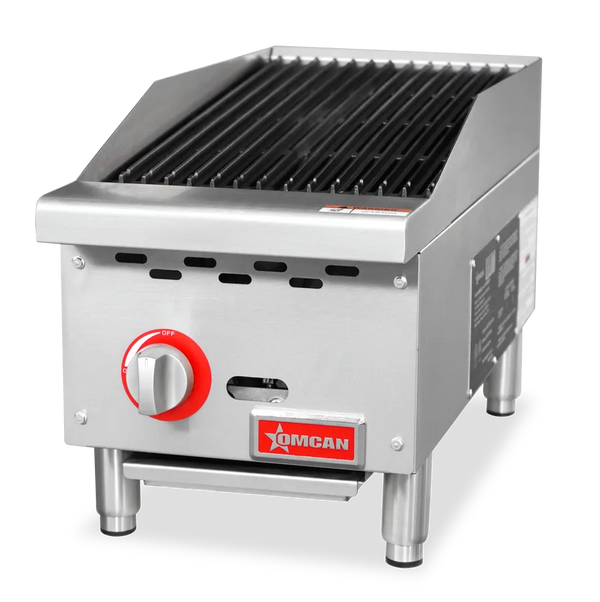 Omcan  CE-CN-CB12-M 12″ Radiant Gas Charbroiler, 1 burner, 35000 BTU