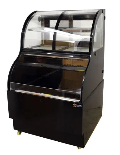 Omcan  RS-CN-0348 36" Dual Service Open Refrigerated Floor Display Case - Continental Restaurant Equipment