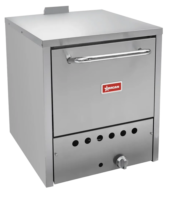Omcan  PE-CN-24P19 19.5″ Single Chamber Countertop Pizza Oven – Natural Gas 32,000 BTU - Continental Restaurant Equipment