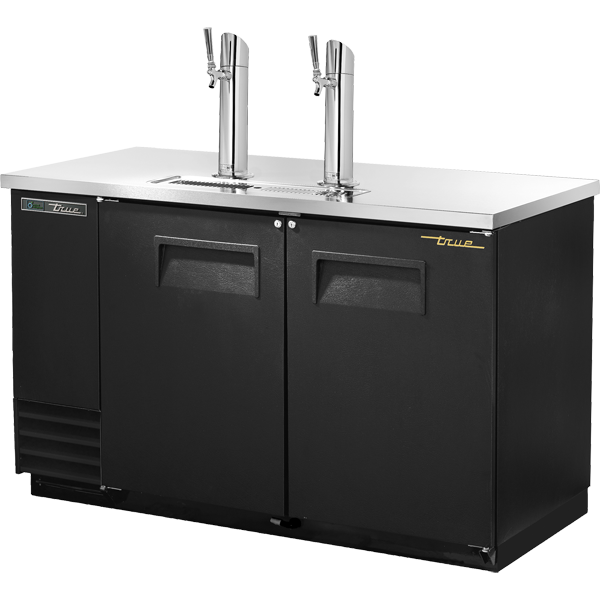True TDD-2-HC 58" Solid Swing Door Direct Draw Beer Dispenser - Continental Restaurant Equipment