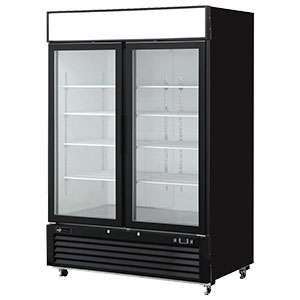 F2-54GDVC Glass Door Merchandiser Freezer - 2 Doors