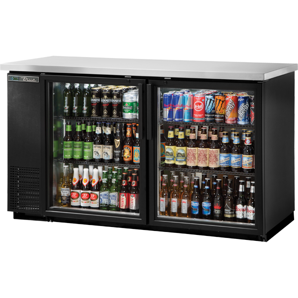 True TBB-24-60G-HC-LD 61" Glass Swing Door 24" Back Bar Cooler - Continental Restaurant Equipment