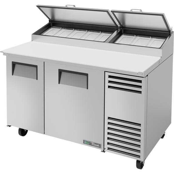 True TPP-AT-60-HC 60" Solid Door Pizza Prep Table - Continental Restaurant Equipment