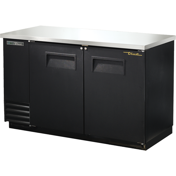 True TBB-2-HC 58" Solid Swing Door Back Bar Cooler - Continental Restaurant Equipment