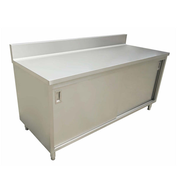 24″ x 48″ worktable with cabinet and sliding doors item: 43480 - Continental Restaurant Equipment