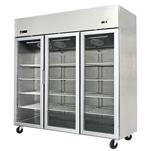F3-78GDSVC Top Mount Reach-in Glass Door Freezer - 3 Doors
