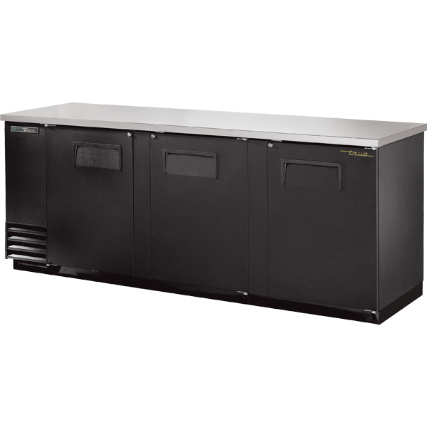 True TBB-4-HC 90" Solid Swing Door Back Bar Cooler - Continental Restaurant Equipment